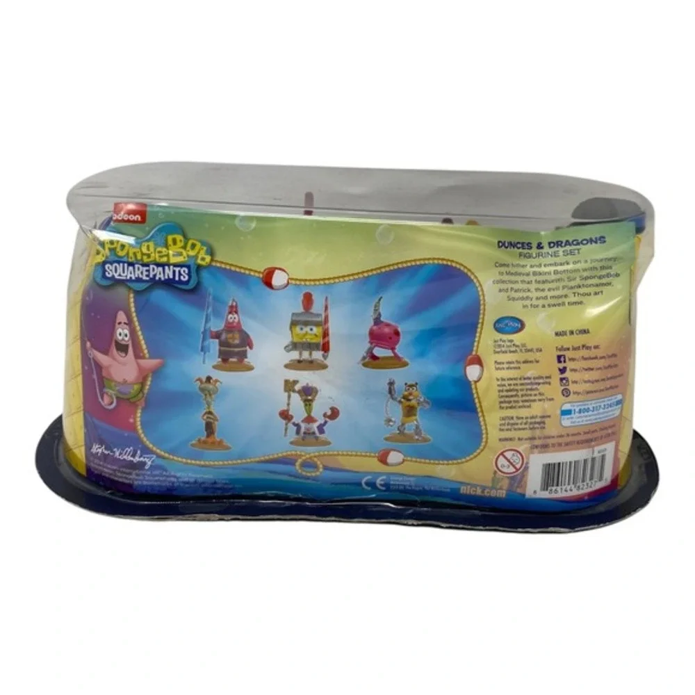 Nickelodeon Spongebob Squarepants Dunces & Dragons Collectible Figurine‎ Set NEW